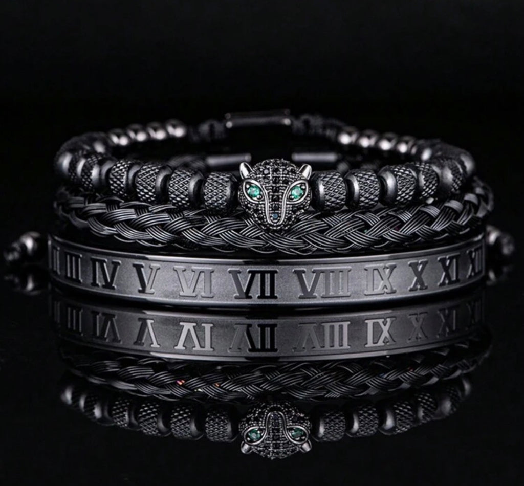 STAINLESS STEEL BLACK BRACELET