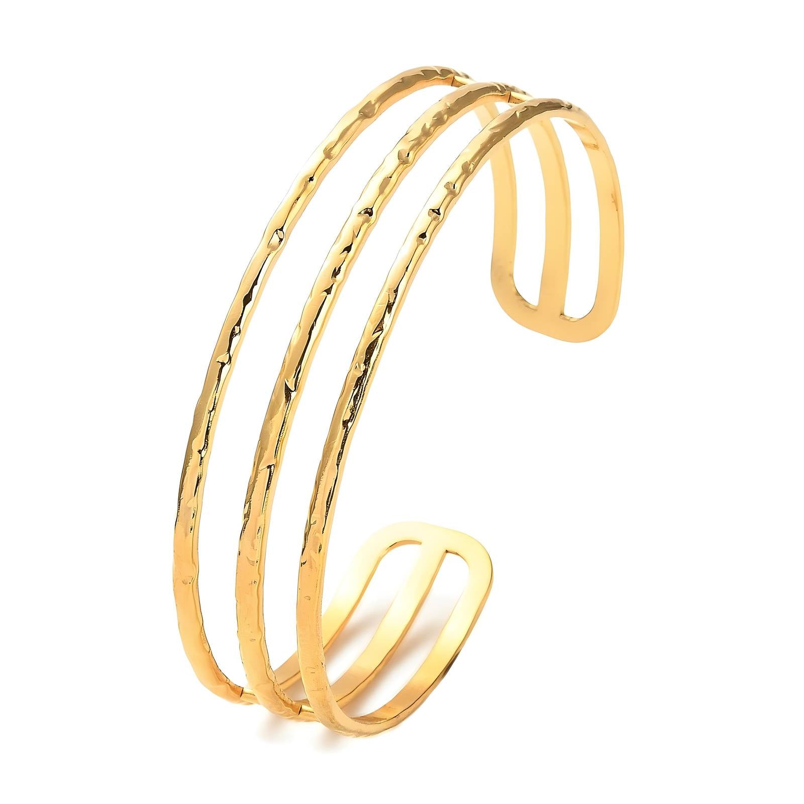 Bracelet, 18K Gold Plated Steel