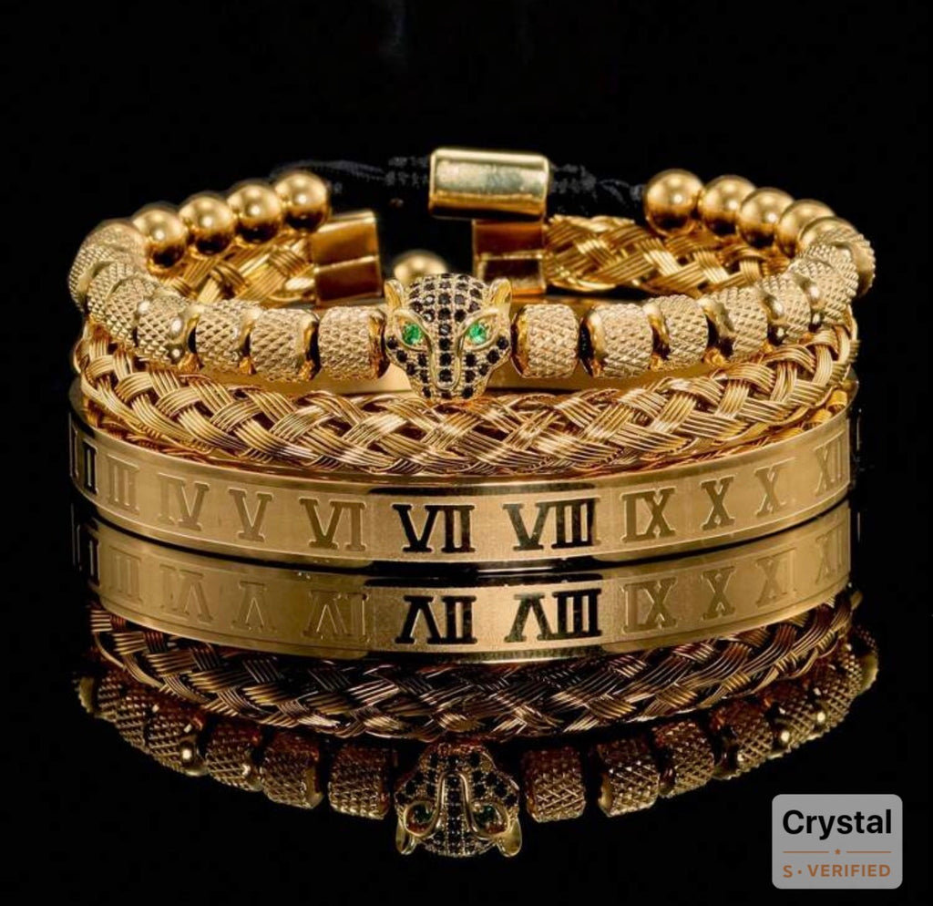 STAINLESS STEEL GOLD PLATED BRACELET