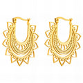 "Hearts" Earrings, 18K Gold Plated Steel