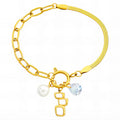 BRACELET, 18K GOLD PLATED STEEL