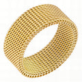 Ring, 18K Gold Plated Steel
