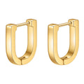 Earrings, 18K Gold Plated Steel