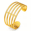 Bracelet, 18K Gold Plated Steel