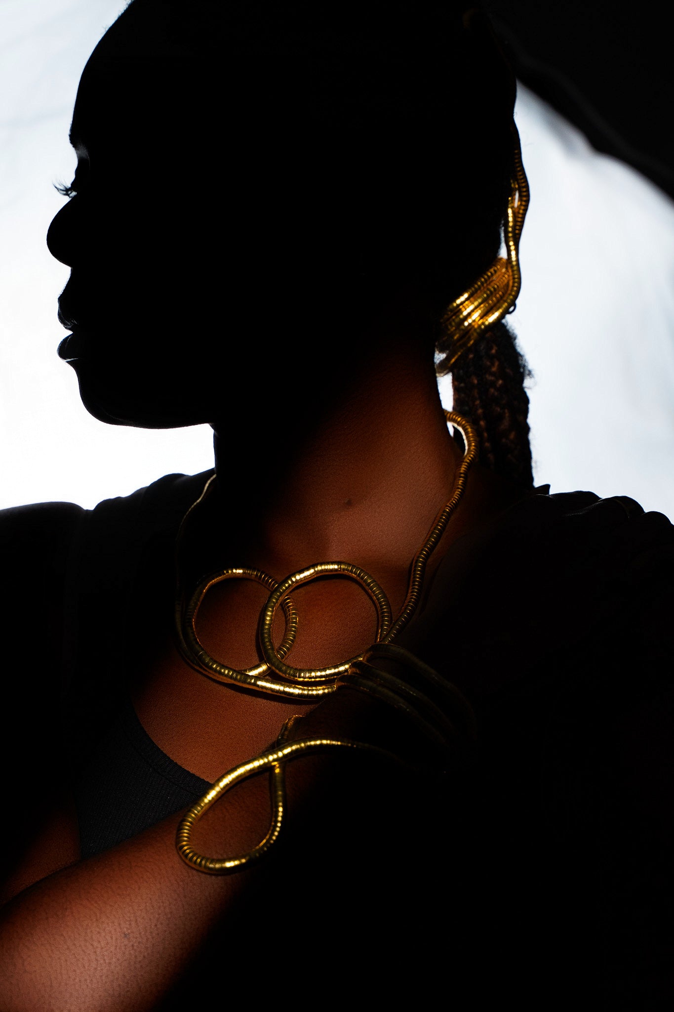 GOLD PLATED BENDABLE BRACELET/NECLACE