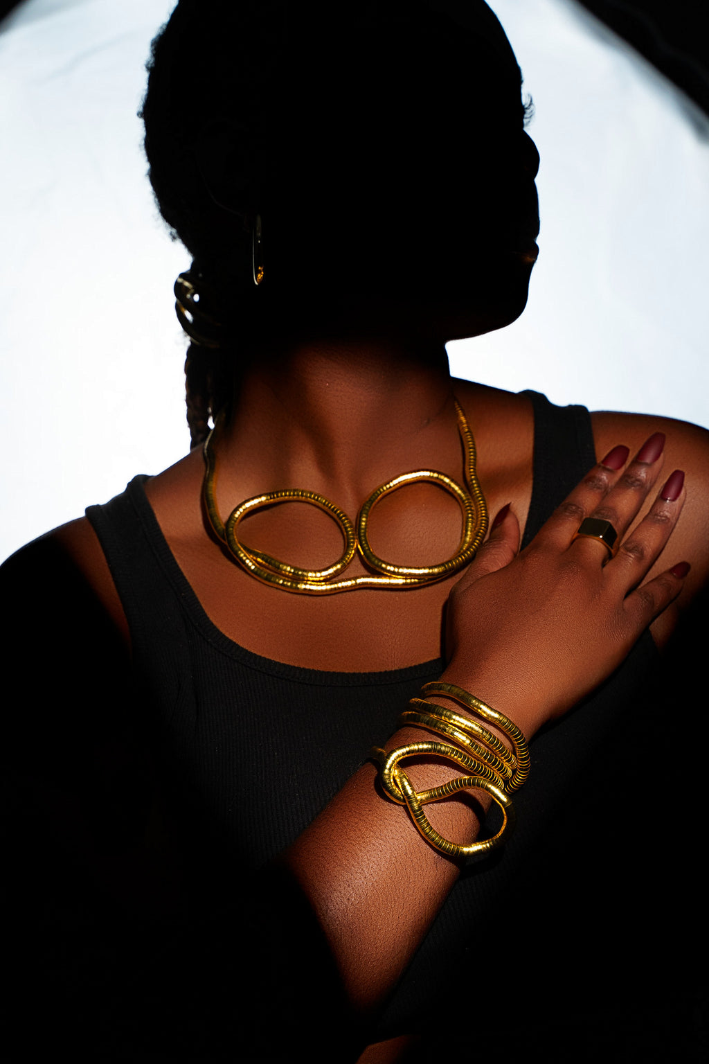 GOLD PLATED BENDABLE BRACELET/NECLACE