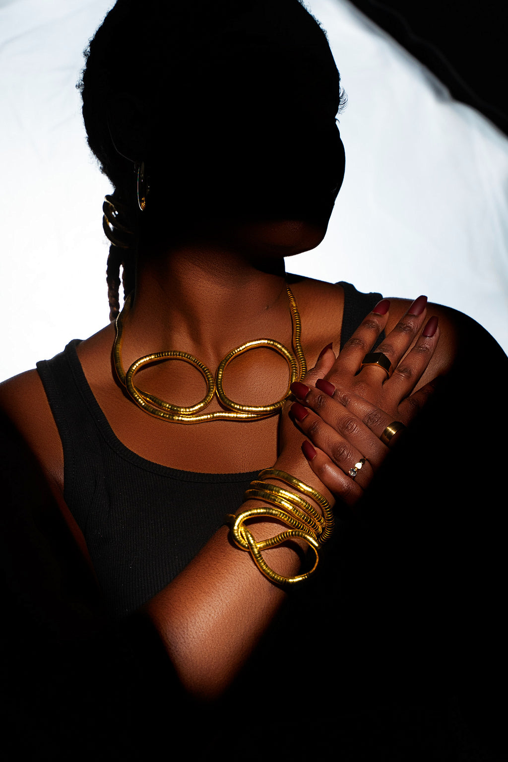 GOLD PLATED BENDABLE BRACELET/NECLACE