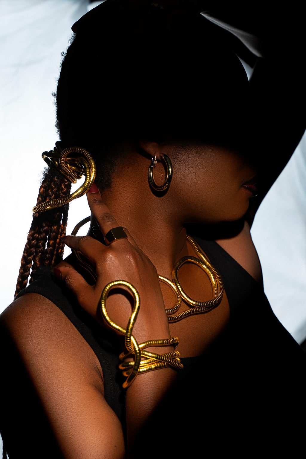 GOLD PLATED BENDABLE BRACELET/NECLACE