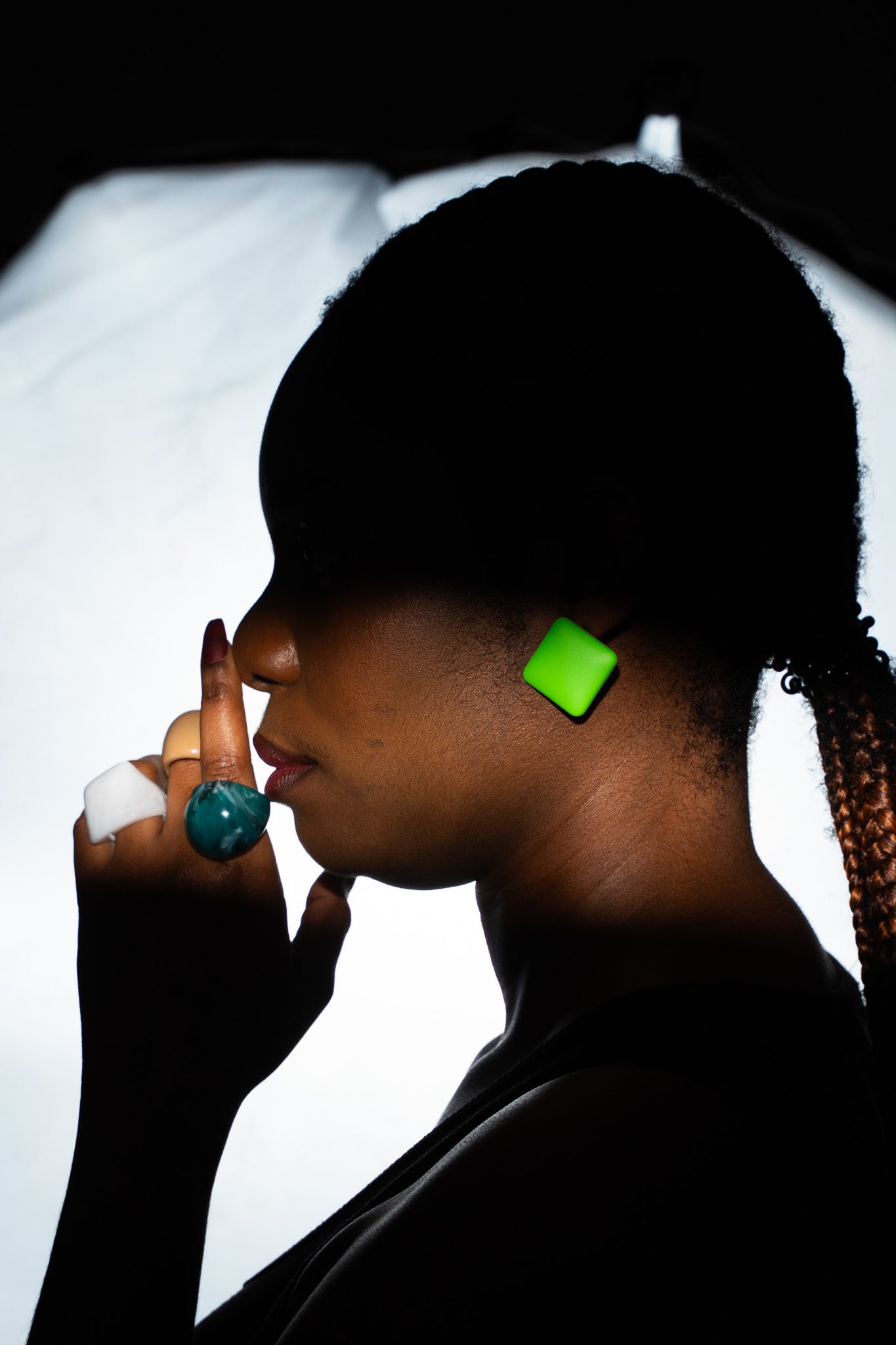 TWO-SHAPED EARRINGS