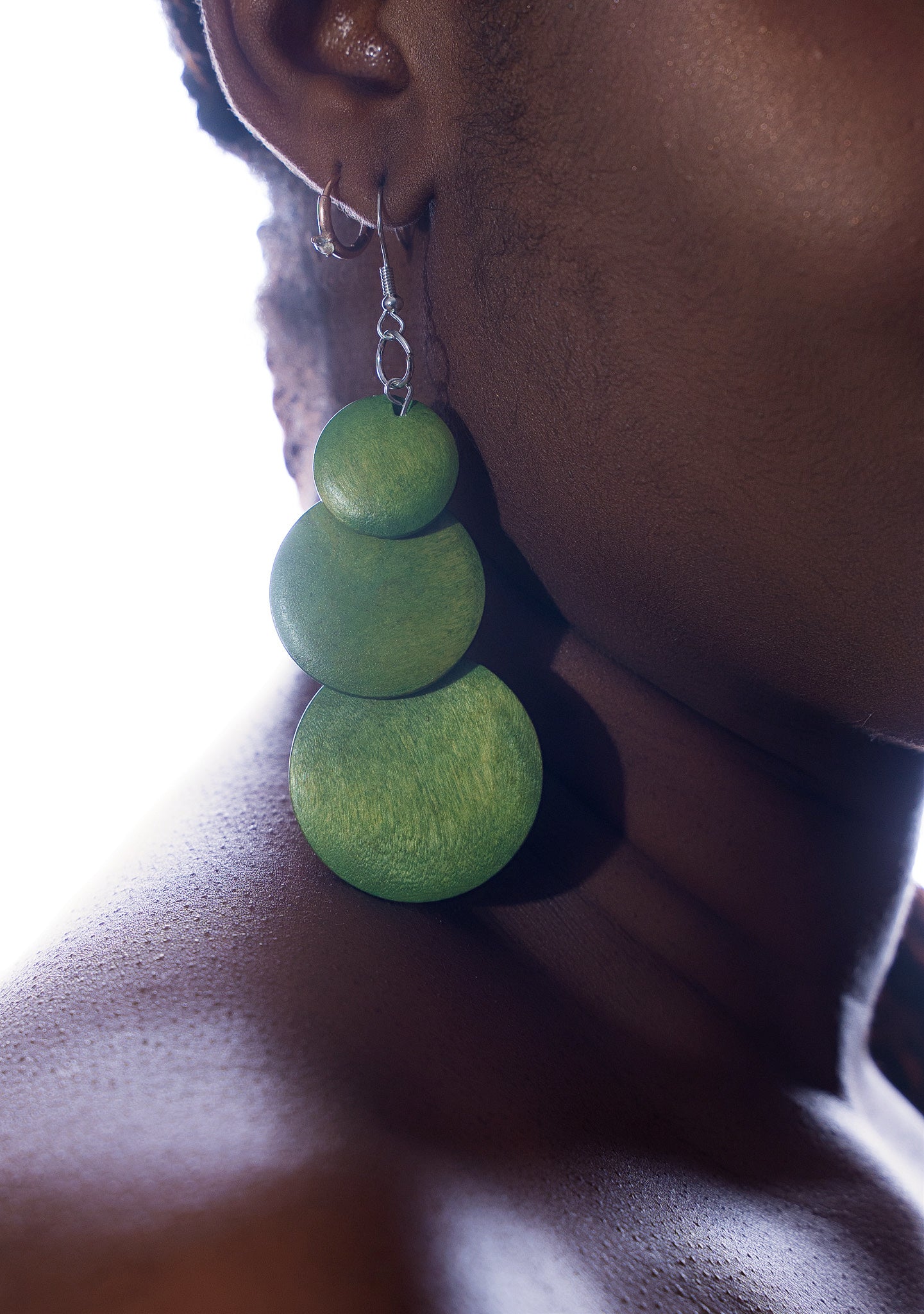 WOODEN EARRING