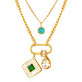 Necklace, 18K Gold Plated Steel