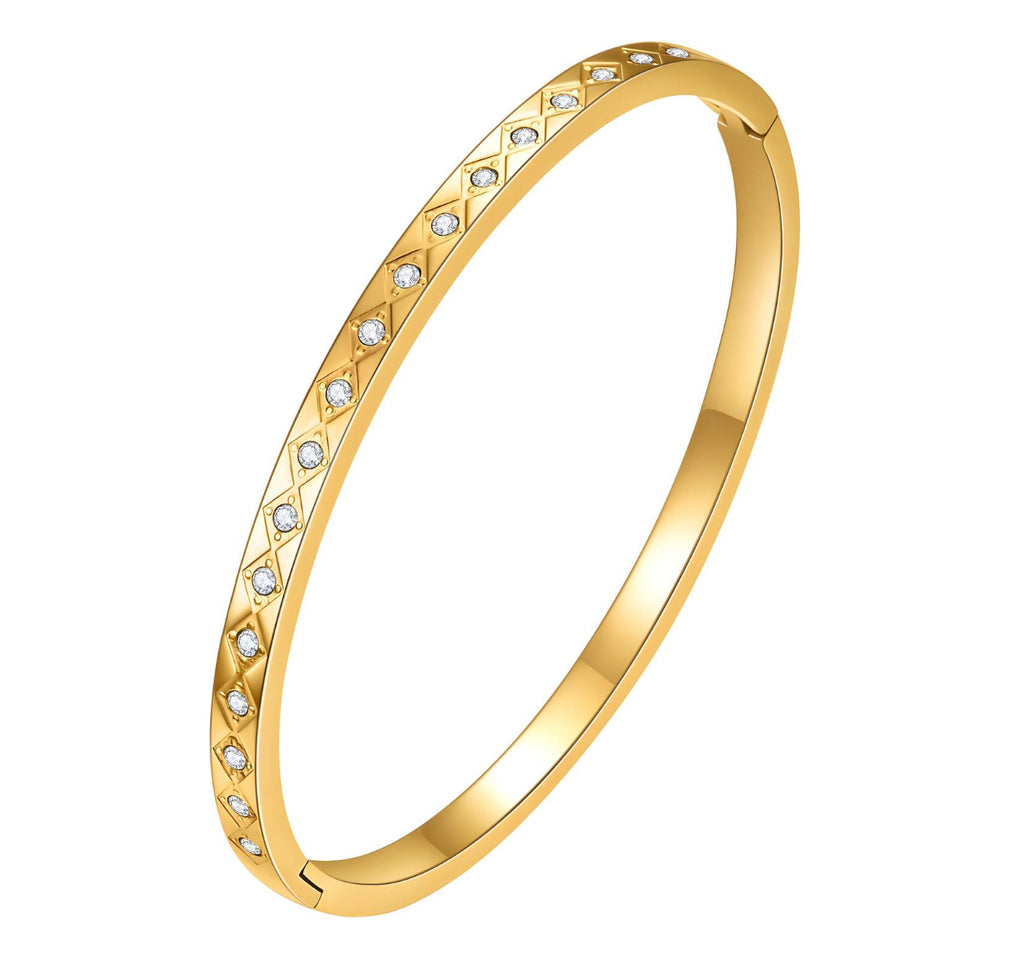 BRACELET, 18K GOLD PLATED STEEL