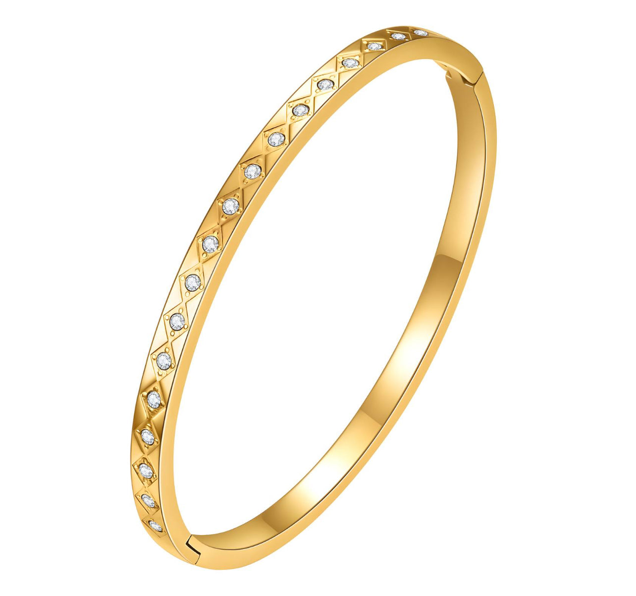 BRACELET, 18K GOLD PLATED STEEL