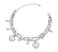 "Hearts" Bracelet, Stainless Steel