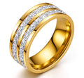 Ring, 18K Gold Plated Steel