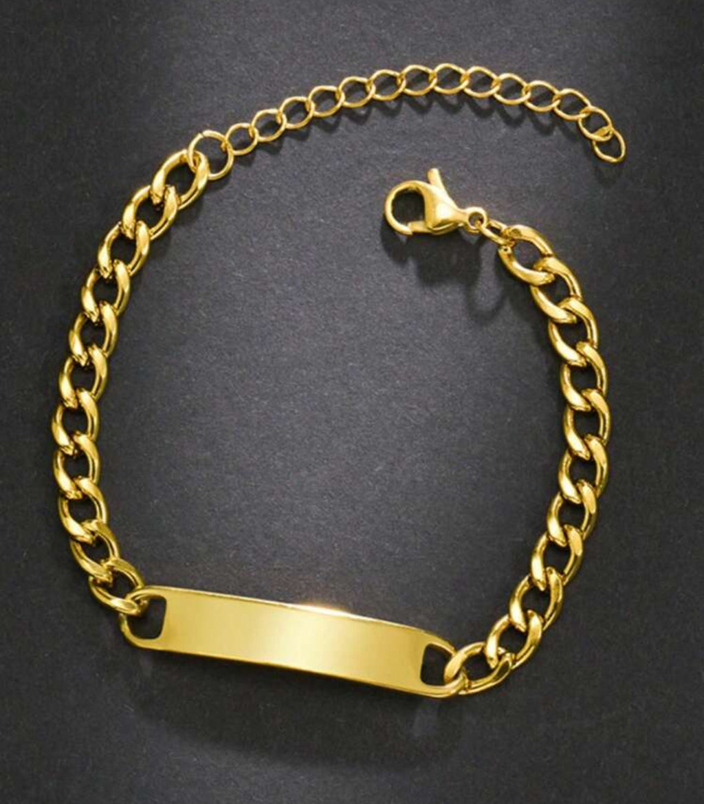 Custom made stainless steel bracelet