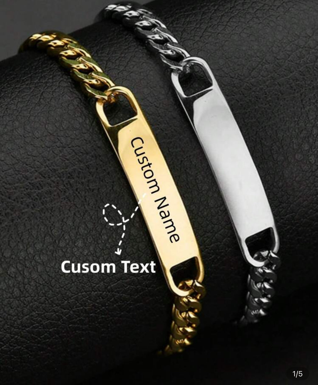 Custom made stainless steel bracelet
