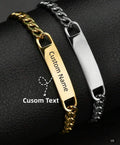 Custom made stainless steel bracelet